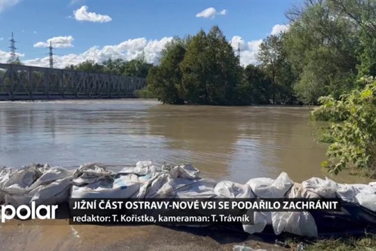 Jižní část Ostravy-Nové Vsi se podařilo zachránit. Severní část je bohužel pod vodou