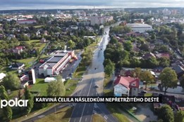 Karviná čelila následkům nepřetržitého deště, na několika místech byla omezena doprava