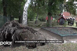 Studénka vzdorovala vodě i větru, desítky domácností byly bez elektřiny