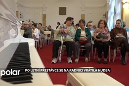 Po letní přestávce se na radnici vrátila hudba, posluchači si užili i árie z českých oper