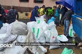 Rychvaldští svou aktivitou zabránili mnohem větším povodňovým škodám