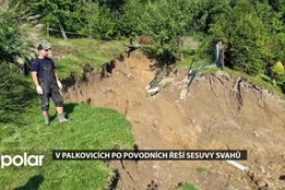 V Palkovicích po povodních řeší sesuvy svahů, které ohrožují domy