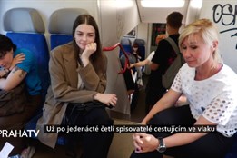 Už po jedenácté četli spisovatelé cestujícím ve vlaku