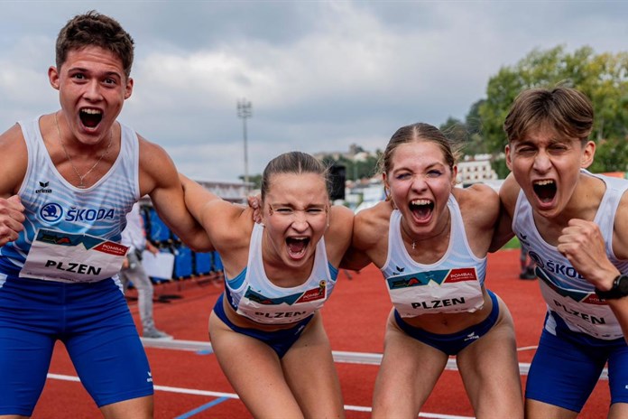 Obrovský úspěch plzeňské atletiky. Škoda Plzeň je třetím nejlepším juniorským týmem v Evropě