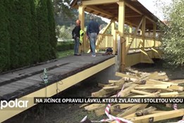 Na Jičínce opravili zvedací lávku, která zvládne i stoletou vodu