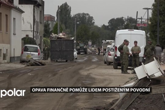 Opava finančně pomůže lidem postiženým povodní. Každé domácnosti poskytne 20 tisíc korun