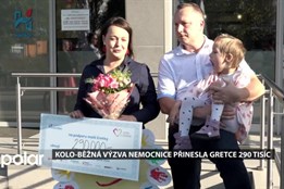 Kolo-běžná výzva havířovské nemocnice přinesla malé Gretce 290 tisíc korun na pořízení auta