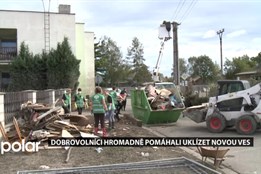 Dobrovolníci hromadně pomáhali uklízet Novou Ves