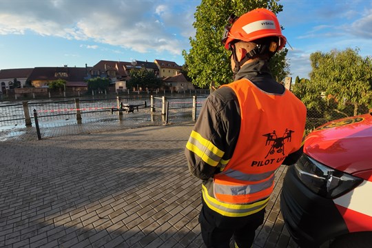 Krajští hasiči dál pomáhají na Jesenicku. S pomocí dronu mapují povodněmi zasažená území ve 3D