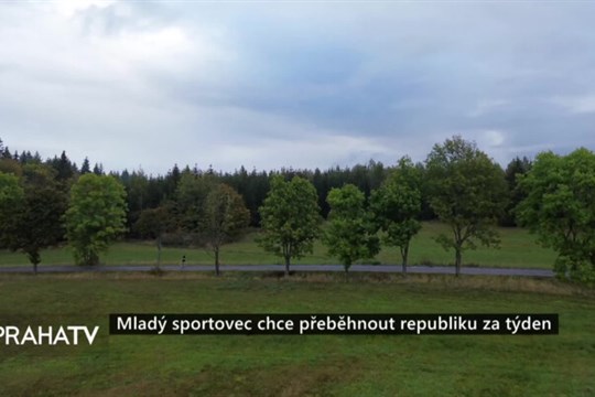 Mladý sportovec chce přeběhnout republiku za týden