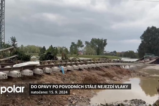 Do Opavy po povodních stále nejezdí vlaky. Trať z Ostravy do Opavy by měla být obnovena v půlce října