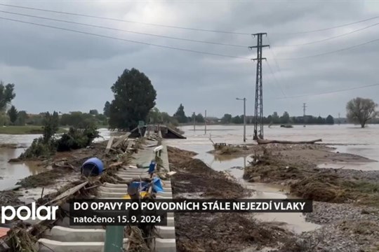 Do Opavy po povodních stále nejezdí vlaky z Ostravy a dále na Krnov a z Opavy do Kravař