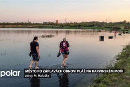 Město po záplavách obnoví písečnou pláž na Karvinském moři