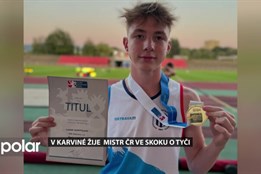 Ještě o něm uslyšíte. Lukáš Uchytil z Karviné se našel ve skoku o tyči