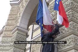 Na Nuselské radnici opět vlaje sokolská vlajka