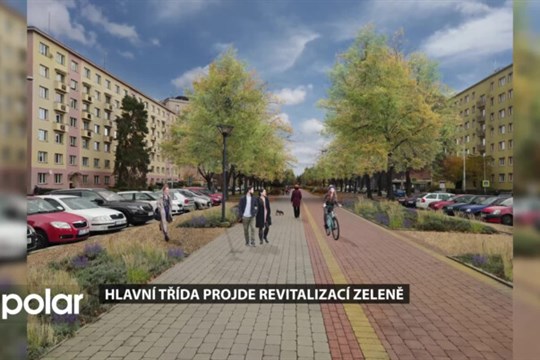 Hlavní třída v Ostravě-Porubě projde revitalizací zeleně i mobiliáře. Získá tak modernější vzhled