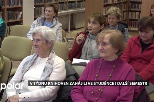 V Týdnu knihoven zahájili ve Studénce i další semestr Univerzity III. věku