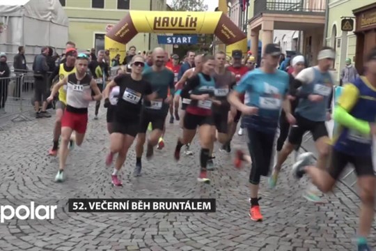 52. Večerní běh Bruntálem neohrozilo ani chladné a deštivé počasí