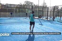 Pozemek opět slouží sportu, v budoucnu bude parkovištěm