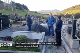 Obec modernizuje hřbitov na Myslíku, dláždí chodníčky a bude i parkoviště