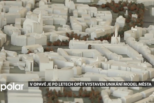 V Opavě je po letech opět vystaven unikátní model města z roku 1983