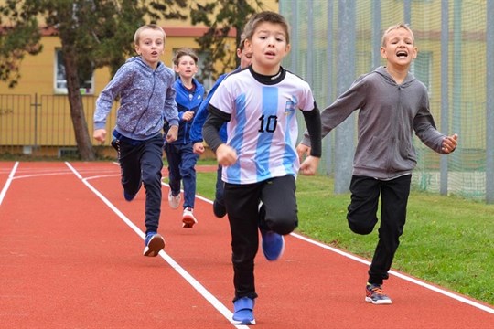 Plzeň opravila školní atletický ovál, který pokřivily kořeny stromů