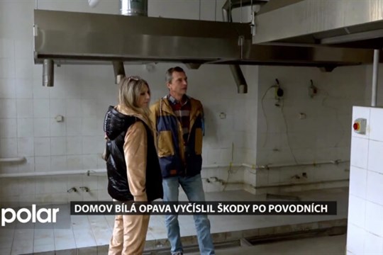 Domov Bílá Opava vyčíslil škody po povodních. Voda zničila kotelnu, kuchyni i prádelnu