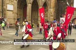 Řemeslníci rozproudili Prahu. Pochodem uctili památku sv. Lukáše