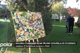 Obrazová galerie v zahradě se na tři dny otevřela ve Studénce