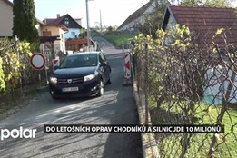 Do letošních oprav chodníků a silnic jde 10 milionů, děravá cesta na Kojetín ještě musí počkat