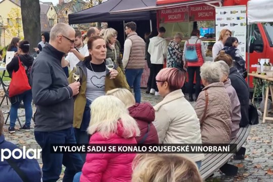 V Tylově sadu ve Slezské Ostravě se konalo Sousedské vinobraní