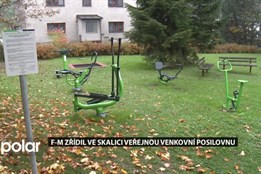 Ve Skalici u Frýdku-Místku je nová veřejná venkovní posilovna