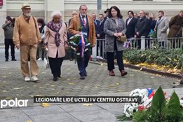 Životy padlých legionářů při bojích za samostatné Československo lidé uctili i v centru Ostravy