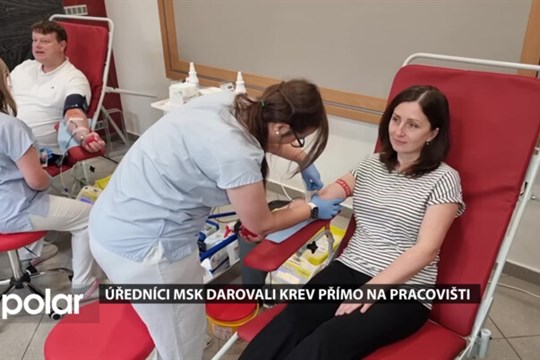 Úředníci Moravskoslezského kraje darovali krev přímo na pracovišti