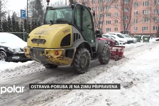 Ostrava-Poruba je na zimu připravena. Komunikace od ledu a sněhu bude odklízet vysoutěžená firma