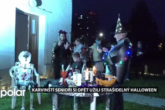 V Karviné se konal Halloweenský pochod pro seniory. Na závěr na ně čekalo strašidelné doupě