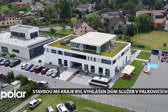 Stavbou MS kraje byl vyhlášen Dům služeb v Palkovicích