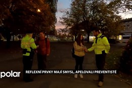 Reflexní prvky mají smysl, apelovali preventisté nad ránem