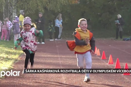 Šárka Kašpárková rozhýbala děti na ZŠ Prameny v olympijském víceboji