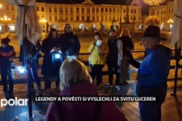 Legendy a pověsti si lidé vyslechli během procházky za svitu luceren