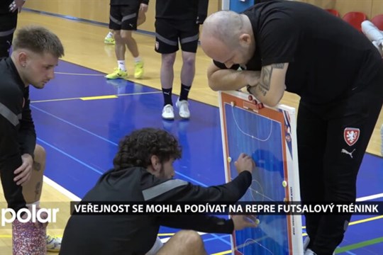 Veřejnost se mohla v Havířově podívat na futsalový trénink české reprezentace