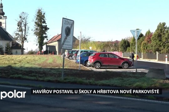 Havířov postavil u školy a hřbitova v Bludovicích nové parkoviště