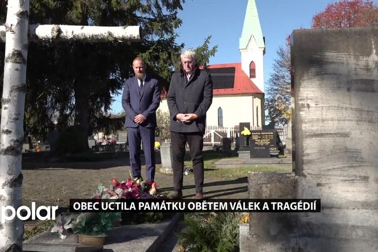 Vedení obce uctilo památku obětem válek, totality i hornických tragédií