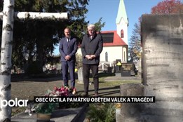 Vedení obce uctilo památku obětem válek, totality i hornických tragédií