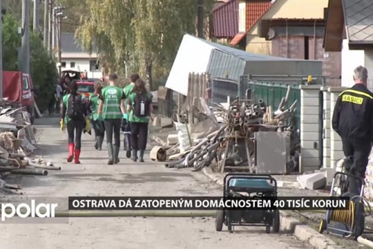 Ostrava dá zatopeným domácnostem 40 tisíc korun. Zastupitelé už pomoc schválili