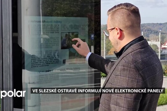 Klasické vývěsky nahrazují ve Slezské Ostravě nové elektronické informační panely