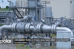 Zásobníky plynu v Česku jsou naplněny z 93 %