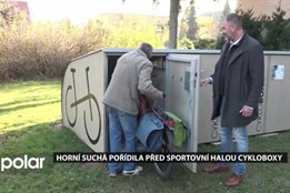 Horní Suchá pořídila před sportovní halou cykloboxy