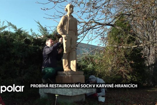 V Karviné-Hranicích vrací zašlou krásu dvěma uměleckým dílům restaurátoři