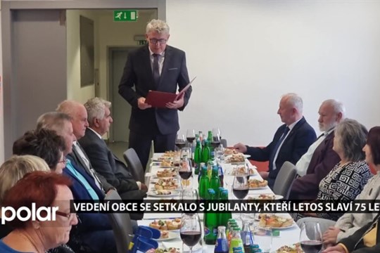 Vedení obce se setkalo s jubilanty, kteří letos slaví 75 let